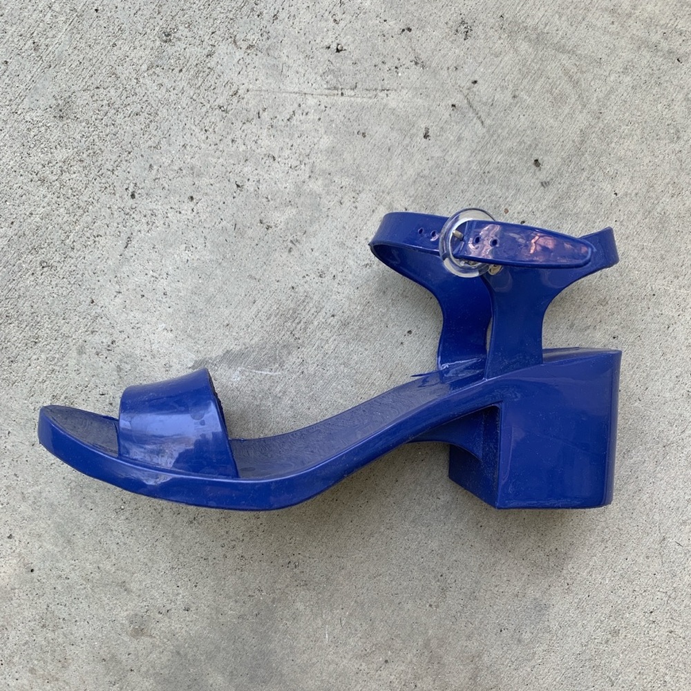 Los Angeles apparel PVC jellies sandal with heel summer shoes